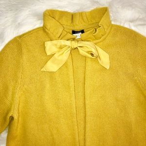 J. Crew Cardigan Dream Taffeta Sash Bow Ruffle M